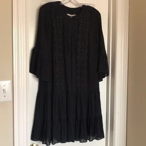 Navy blue bohemian dress